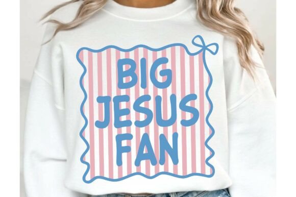 Big Jesus Fan SVG: Christian Faith SVG for T-Shirt Designs