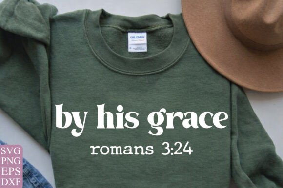 By His Grace SVG PNG, Christian T-Shirt Designs