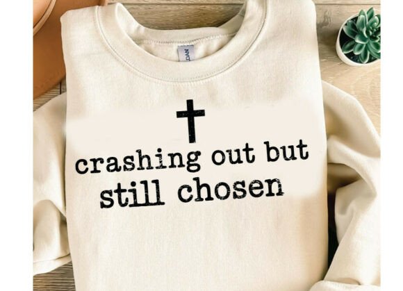 Christian SVG, Crashing out but Still C T-Shirt Designs