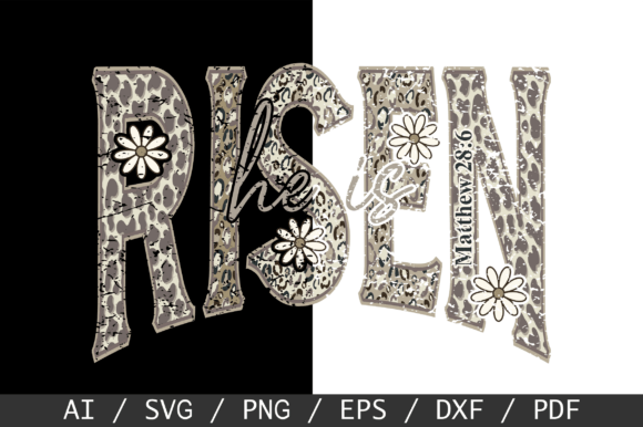 He is Risen SVG: Camo Christian T-Shirt Designs