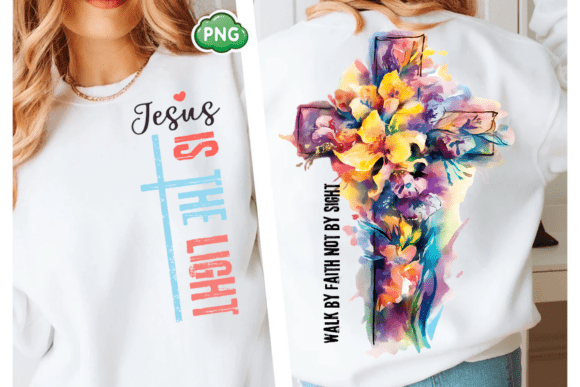 Jesus Is the Light Easter PNG: T-Shirt Designs