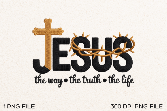 Jesus the Way the Truth the PNG Design